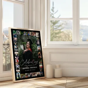 Graduation Keepsake Photo Collage, Editable Canva Template, Class of 2026 Welcome Sign Printable - Image 7