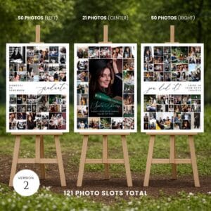 Graduation Photo Collage Set – Editable Canva Template, Senior Class of 2026 Welcome Sign, Printable Graduation Party Poster, Milestone Gift - Image 6