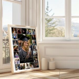 Graduation Photo Collage Set – Editable Canva Template, Senior Class of 2026 Welcome Sign, Printable Graduation Party Poster, Milestone Gift - Image 8