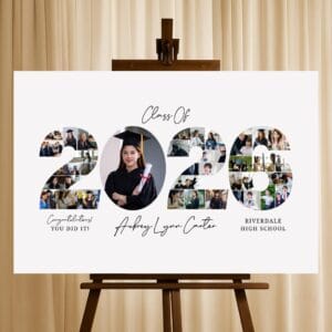 Graduation Photo Collage Class of 2026 Canva template