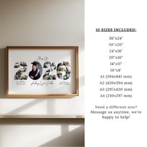 Graduation Gift, Graduation Party, Senior Class of 2026, Graduation Photo Collage Welcome Sign Template, Photo Template, Canva Template - Image 8