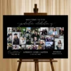 Black graduation photo collage Canva template