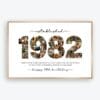 1982 Photo Collage Template 44th Birthday