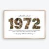 1972 photo collage template for 54th birthday