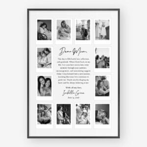 Mother of Bride Gift photo collage wedding template
