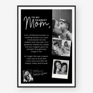 Mother of Bride Photo Collage wedding template