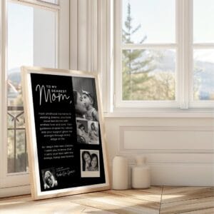 Editable Mother of Bride photo collage Canva template