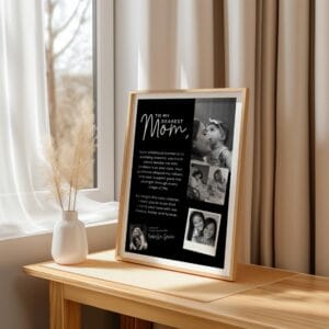 Mother of Bride wedding keepsake photo collage