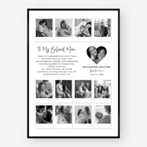 Mother of the Bride Gift photo collage Canva template