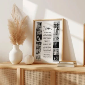 Mother of the Bride wedding keepsake photo poster
