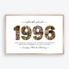 1996 photo collage template for 30th birthday