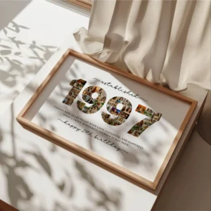 1997 number collage printable birthday poster