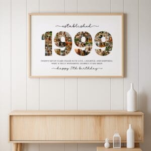 Canva editable 27th birthday photo template