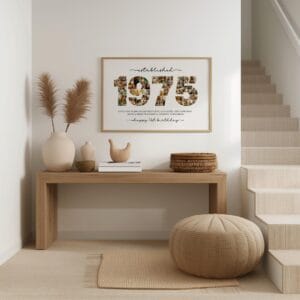 1975 Photo Collage Template landscape layout