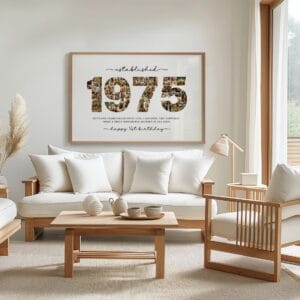1975 Photo Collage Template landscape layout