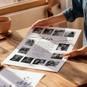 Mother of the Bride Photo Collage Template wedding gift