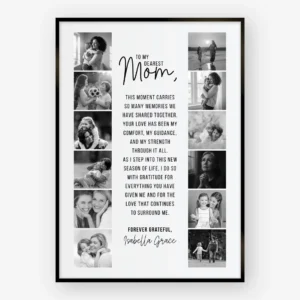 Mother of the Bride Gift wedding photo collage