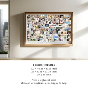 125 photo wedding memory collage landscape