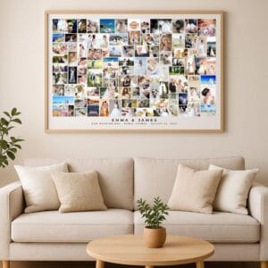 Elegant Wedding Photo Collage Template