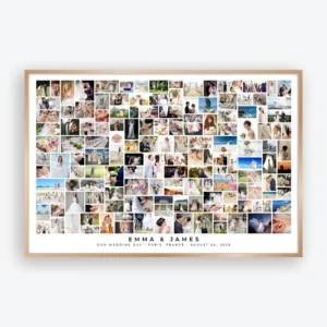 Wedding Photo Collage Template with 150 Photo Slots