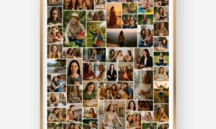 70 Photo Collage Template – Editable Canva Memory Collage Poster