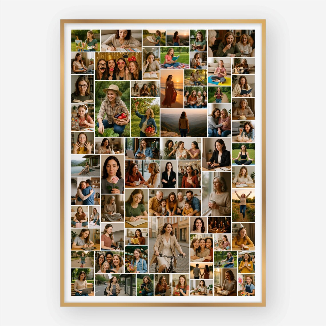 70 Photo Collage Template – Editable Canva Memory Collage Poster