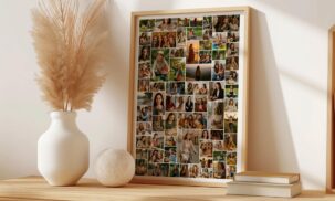 70 Photo Collage Template – Editable Canva Memory Collage Poster
