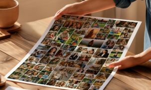 70 Photo Collage Template – Editable Canva Memory Collage Poster
