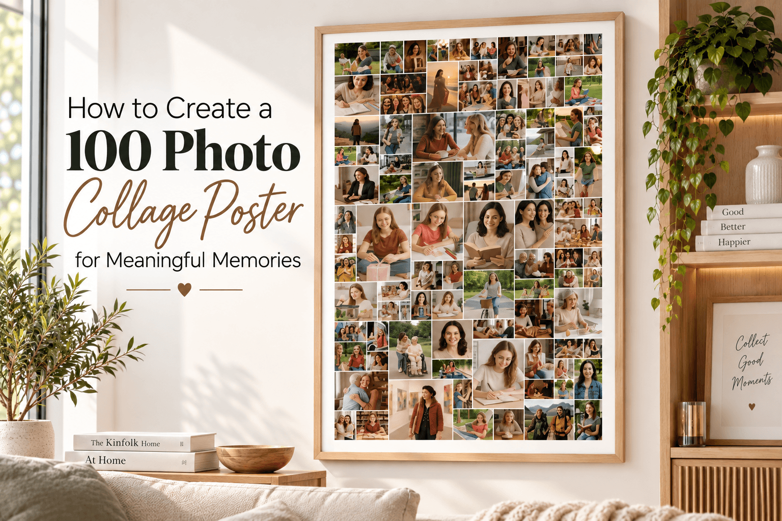 100 photo collage poster for meaningful memories 100 photo memory collage poster Meaningful memories 100 photo collage poster