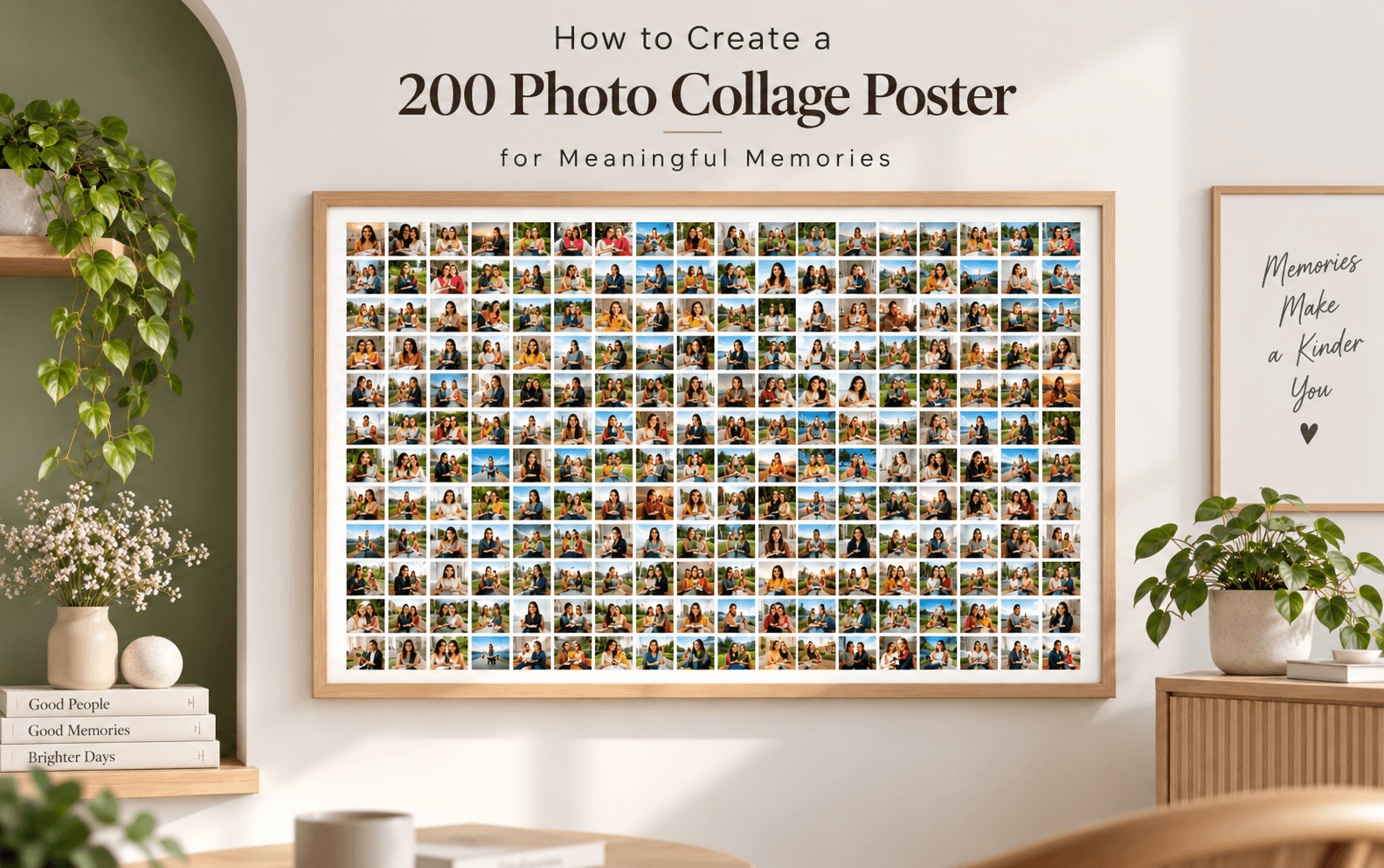 200 Photo Collage Poster for Meaningful Memories 200 Photo Memory Collage Poster Meaningful Memories 200 Photo Collage Poster