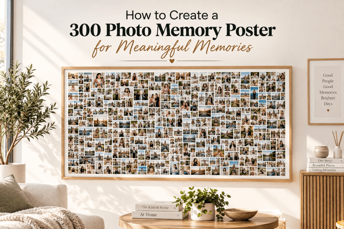 300 photo memory poster for meaningful memories 300 photo collage poster for meaningful memories meaningful memories 300 photo poster collage