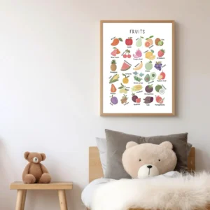 Montessori Fruit Poster for Nursery