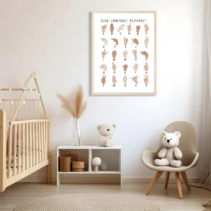 ign language alphabet classroom decor