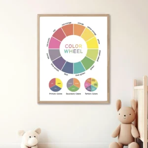 Alternative view of Color Wheel Poster, Montessori Learning Print (Digital Download)