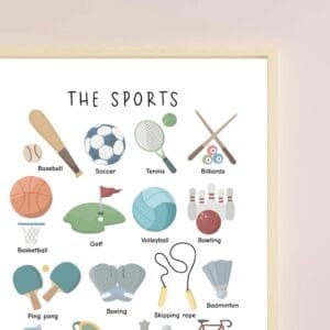 Sports room printable artwork