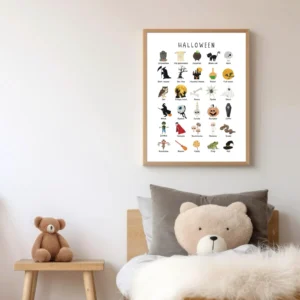 Halloween printable wall art for kids