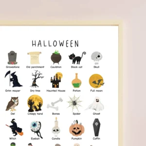 Preschool Halloween classroom wall art