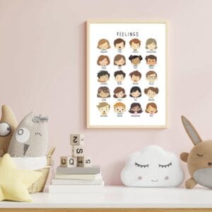 Toddler feelings chart for classroom