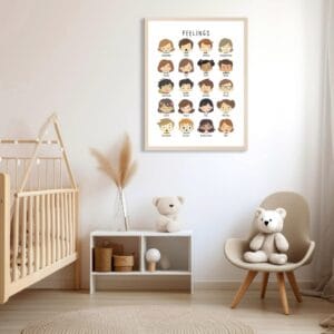 Calming corner feelings chart