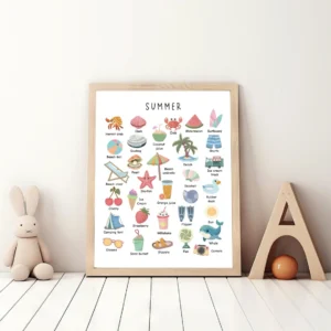 Printable ABC poster for preschool classroom