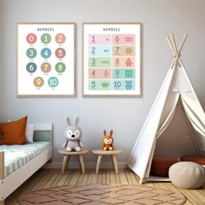 Rainbow Numbers 1-10 Poster, Kids Wall Art (Digital Download) - Image 6
