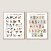 Woodland Alphabet Poster with cute forest animals and A-Z letters