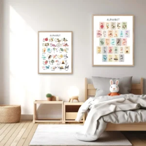 Educational alphabet chart for children's early learning