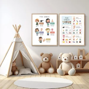 Preschool science poster for classroom wall decor