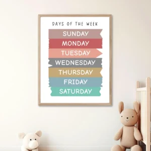 Weekly Learning Chart for preschool and kindergarten
