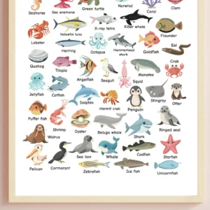 Ocean Themed Playroom Wall Art