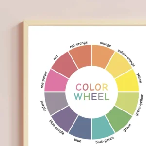 Printable color wheel for preschool