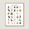 Halloween Alphabet Print for kids classroom