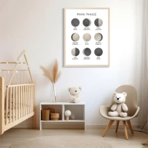 Celestial nursery printable wall art