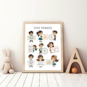 Homeschool behavior learning poster